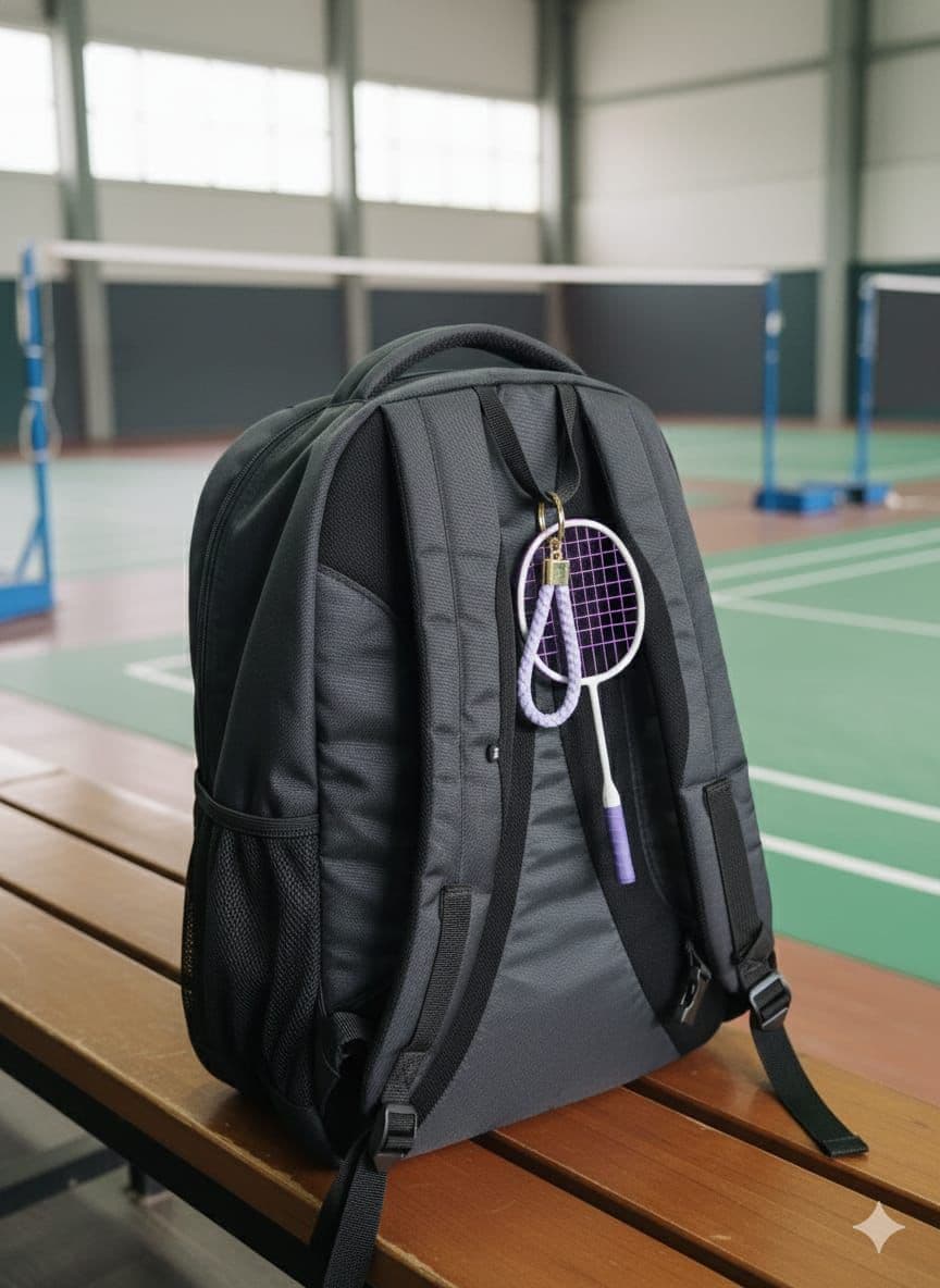 Racquet Keychain alternate view